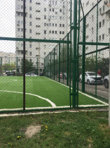 Во дворе улиц Астана Кесаева появился собственный мини-стадион