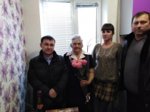 Жительница Гагаринского района Екатерина Васильевна Трачук отметила свое 89-летие