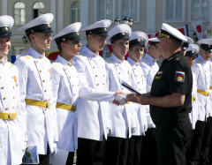 Филиал Нахимовского военно-морского училища (Севастопольское президентское кадетское училище) выпустил своих первых курсантов