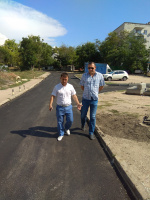 В Гагаринском районе продолжается ремонт внутриквартальных дорог